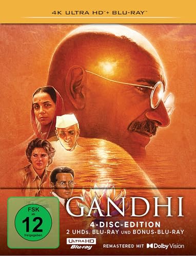 Gandhi - Limitiertes Steelbook (2 4K Ultra Hds + 2 Blu-Rays)