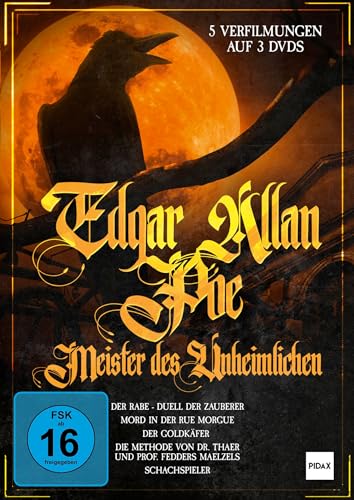 Edgar Allan Poe - Meister Des Unheimlichen / Fünf Unheimliche Klassiker Von Edgar Allan Poe In Einer Box