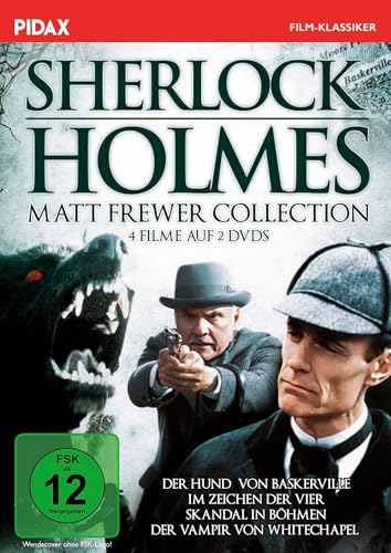 Sherlock Holmes (Mit Matt Frewer) - Komplettbox / Die Komplette 4-Teilige Spielfilmreihe Mit Matt Frewer Als Meisterdetektiv (Pidax Serien-Klassiker)