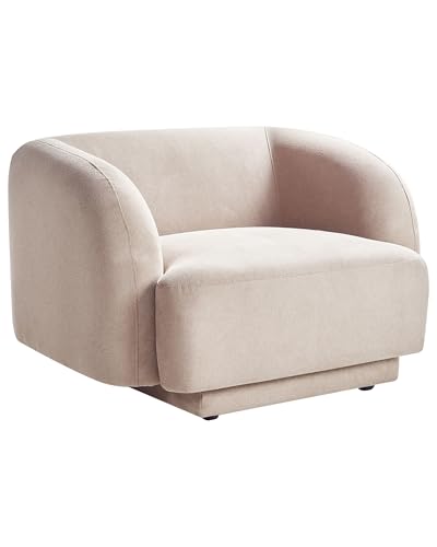 Poltrona Glam Art Deco Con Braccioli Tessuto Tortora