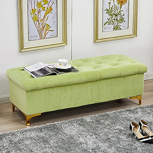 Dgdhhsfjdj Panca Contenitore In Velluto Di Alta Qualità - Pouf Moderno Imbottito Per Soggiorno, Camera Da Letto E Corridoio - Panca Portascarpe Multif