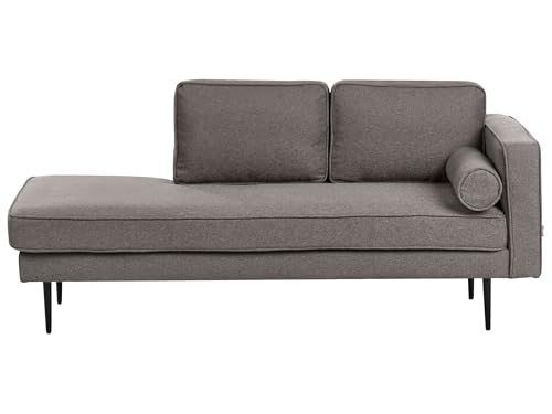 Chaise Longue Versione Destra Tessuto Marrone