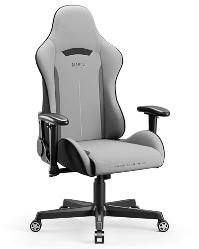 Diablo Sedia Da Gaming X-Starter | Sedia Gaming Ergonomica In Tessuto, Braccioli Regolabili, Meccanismo Di Inclinazione | Sedia Per Pc, Gaming Chair, 