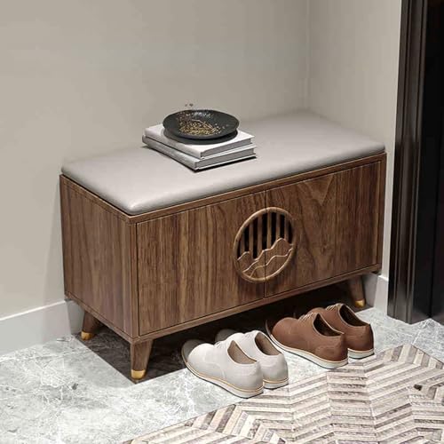 Dgdhhsfjdj Panca Portatile Per Cambiare Le Scarpe Con Porta, Scarpiera Indipendente In Legno Per Ingresso, Camera Da Letto E Soggiorno, Elegante Soluz