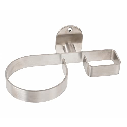 Metaform Porta Phon - Porta Piastra A Parete Acciaio Spazzolato In Acciaio Inox Aisi 304 Spazzolato Mod. Blizz