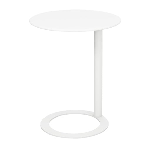 Dgdhhsfjdj Tavolino Laterale In Metallo A Forma Di C, Tavolino Da Caffè. Utilizzabile Come Piano D'Appoggio Per Il Soggiorno O Come Complemento D'Arre