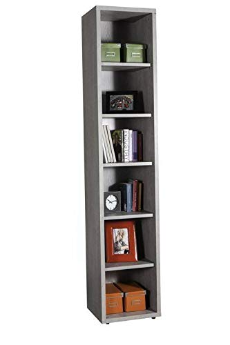 Composad Libreria Disegno Stretta Alta Cement 6 Vani Art.Lb4802K56204