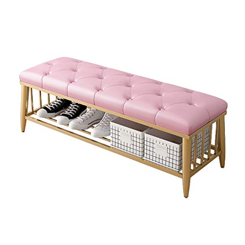 Dgdhhsfjdj Panca Portascarpe Bianca Per Ingresso, Sgabello Lungo Per Soggiorno E Negozio Di Abbigliamento, Elegante Contenitore Per Scarpe 80X35X45 Cm
