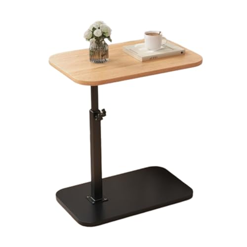 Dgdhhsfjdj Tavolino Versatile A Forma Di C Per Divano, Altezza Regolabile E Girevole A 360°. Perfetto Come Tavolino Da Divano, Da Letto O Da Vasca.