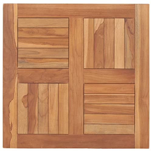 Vidaxl Piano Del Tavolo In Legno Massello Di Teak 60X60X2,5 Cm