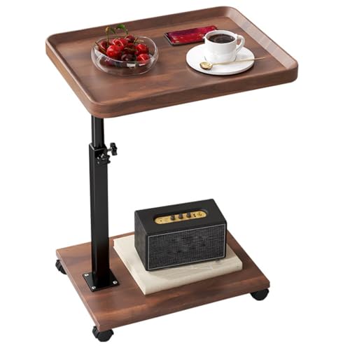 Dgdhhsfjdj Tavolino Da Caffè Girevole A 360° A Forma Di C, Design Regolabile In Altezza, Design Moderno E Minimalista Che Soddisfa Le Esigenze Di Molt