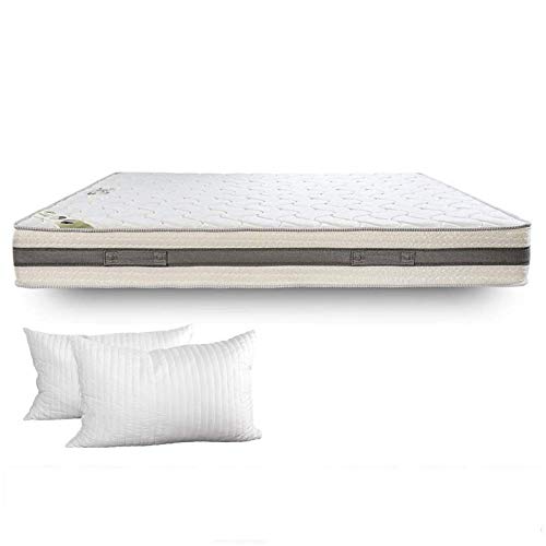 Evergreenweb - Materasso Memory Foam Matrimoniale 165X195 Alto 24 Cm Onda Massaggiante Ortopedico Fodera Antiacaro Sfoderabile Traspirante Lastra Wate