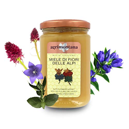 Agrimontana Miele Di Fiori Alpini, Origine: Italia, 400 Grammi