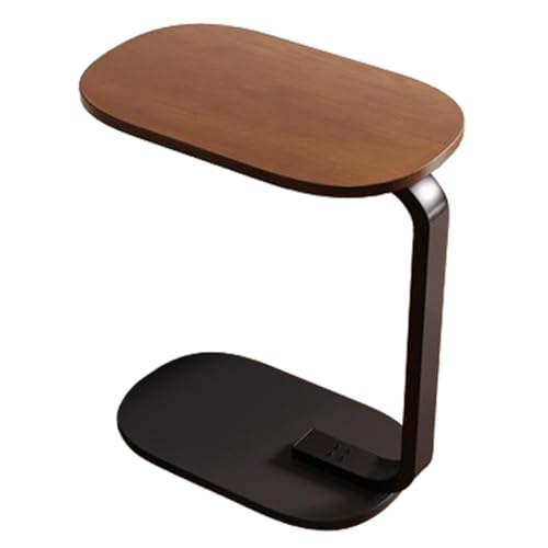 Dgdhhsfjdj Tavolino Da Divano A Forma Di C, Robusto Tavolino A Forma Di C, Struttura In Metallo Alta 60 Cm. Perfetto Per Camere Da Letto O Zone Giorno