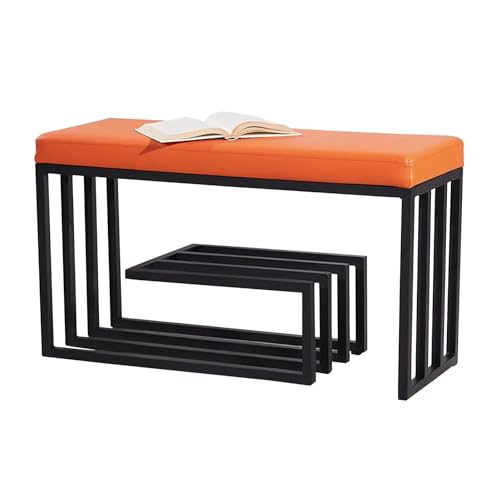 Dgdhhsfjdj Panca Scarpiera A 3 Ripiani - Panca Scarpiera Per Ingresso Con Struttura In Metallo Nero, Con Contenitore E Seduta Imbottita - Per Ingresso