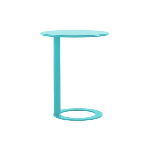 Dgdhhsfjdj Tavolino Moderno Con Struttura A C - Design Rotondo In Metallo Per Piccoli Spazi. Utilizzabile Come Tavolino Da Caffè Accanto Al Divano O C