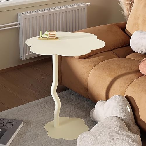 Dgdhhsfjdj Tavolino Laterale In Metallo A Forma Di C, Piccolo Tavolino Da Caffè Per Balcone, Camera Da Letto E Soggiorno