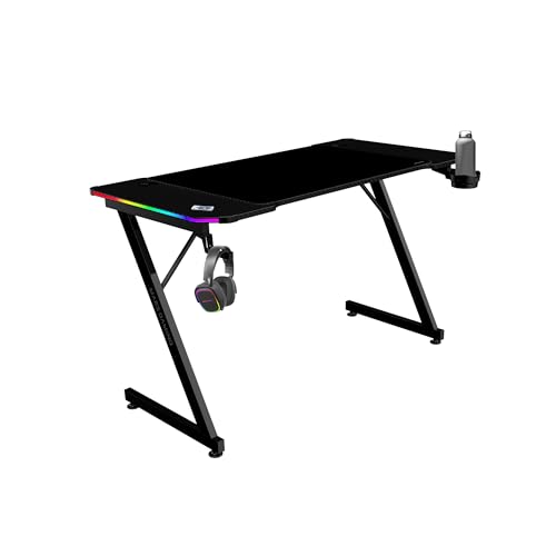 Mars Gaming Mgd-X120Rgb Mesa Ergonómica Argb Mando Alfombrilla Xxl Soportes Externos 120X60Cm Negro