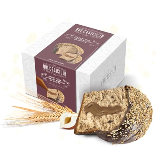 Panettone Dais Panettone Ai Grani Antichi Di Sicilia 850 G Con Crema Di Nocciola
