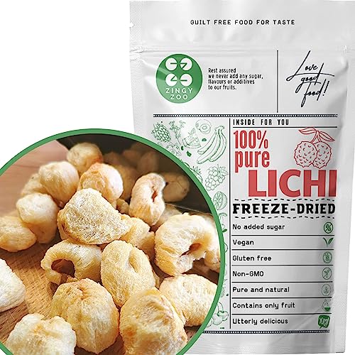 Litchi Liofilizzati | 100% Naturalmente Litchi Frutta Secca Frutta Liofilizzata | Frutti Di Bosco Disidratati Frutta Disidratata | Gluten Free Litchi