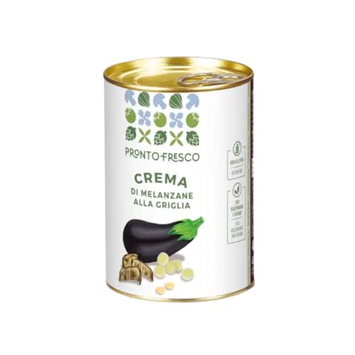 Crema Di Melanzane Alla Griglia Greci Pronto Fresco Latta Da 400 G