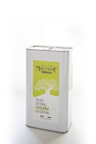 Olio Extravergine Di Oliva Coratina 3L – Lattina – Olio Evo Estratto A Freddo – Gusto Intenso E Fruttato – 100% Italiano – Frantoio Mazzone