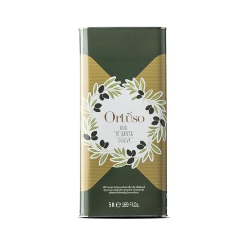 Olio Di Sansa Di Oliva Ortuso – Latta Da 5 L, Miscela Di Oli Di Sansa Di Oliva