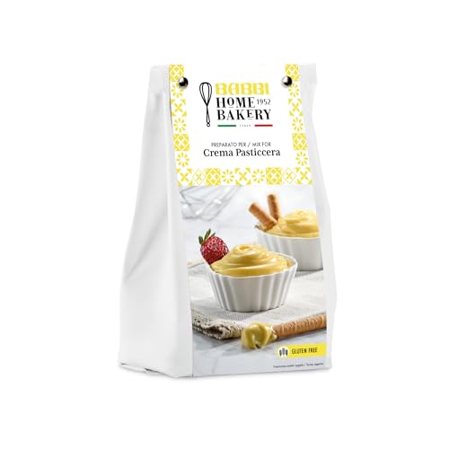Preparato Per Crema Pasticcera Babbi Home Bakery, Senza Uova E Senza Glutine, 350G, Mix A Freddo Pronto In Pochi Minuti, Ideale Per Dessert E Farcitur