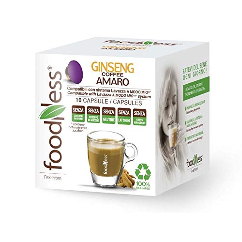 Foodness Ginseng Amaro Compatibile Lavazza A Modo Mio 90 Capsule