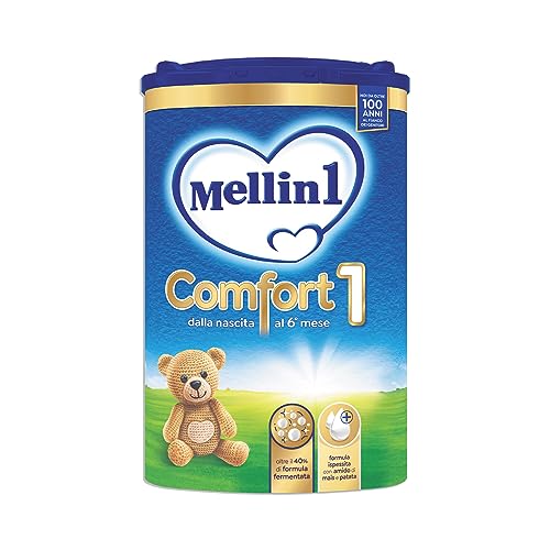Mellin Comfort 1, Latte In Polvere Per Lattanti Dalla Nascita Al 6° Mese Compiuto, Confezione Da 800G