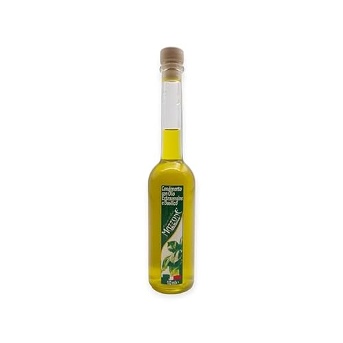 Olio Extra Vergine Di Oliva Aromatizzato Al Basilico-Bottiglia Sinfonia 100 Ml-100% Italiano