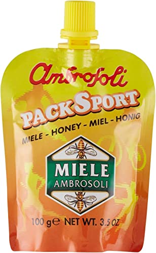 Ambrosoli Miele Pack Sport Honey Miel Miel Miel Honig Dall'Italia 100 G