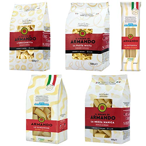Mix Pasta Armando Orecchiette Pasta Mista Mezza Manica Schiaffone Fettuccia Box Regalo