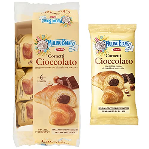 Merendine Mulino Bianco Food Service Cornetti Cioccolato 6 Pz 300G Merenda Hotel
