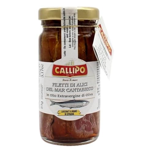 Callipo Filetti Di Alici Del Mar Cantabrico In Olio Extravergine Di Oliva 90 Gr