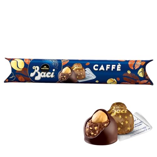 Tubo Baci Perugina Caffe' Cioccolato Ripieno Con Nocciole Tubo Da 87,5 G