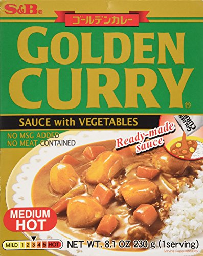 S & B Curry Golden Retort Medium Hot, 8.1 Ounce By S & B