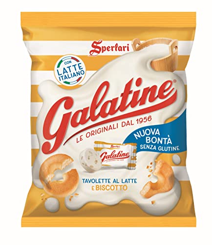 Galatine - Caramelle Al Latte E Biscotto, Busta Di Tavolette Al Latte - Sacchetto Da 115G