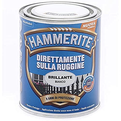 Hammerite Direttamente Sulla Ruggine Brillante Bianco 0.75 L