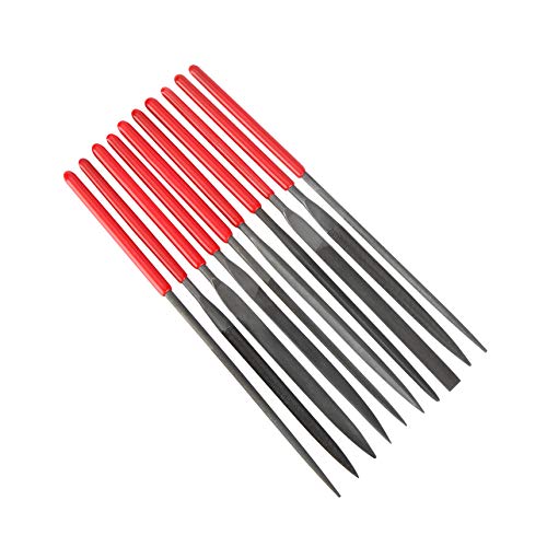 Set Di 10 Lime Per Ago, In Lega Di Acciaio Temprato, Set Di Mini Lime Ad Ago Che Include Rotonda, Affusolata, Mezzo Tondo, Barretta, Incrociatore, Col