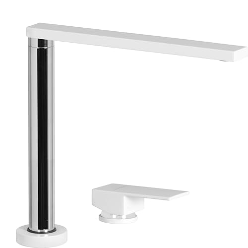Schock | Miscelatore New Aqualift A Scomparsa, Comando Separato, Ideale Come Sottofinestra, Colore Bianco Puro, H210