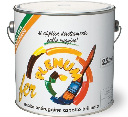 Smalto Antiruggine Lucido Fer Plenum Laiv Colore Nero 0,750 Lt.