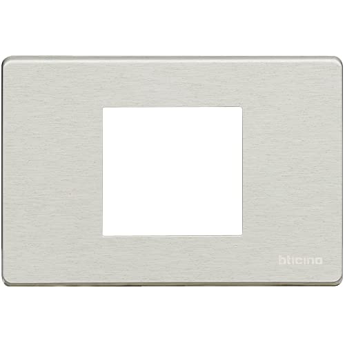 Bticino Magic 503/23 A/Al – Mg-Placa 2 M Tt Cent Alluminio