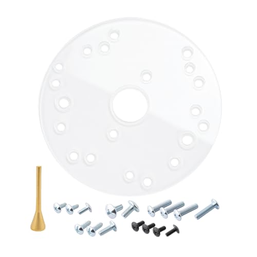 Powertec 71022 Piastra Di Fresa Da 15,5 Cm, Adatta Per Cavi Porter, Bosch, Craftsman, Dewalt, Hitachi, Makita, Milwaukee, Ryobi