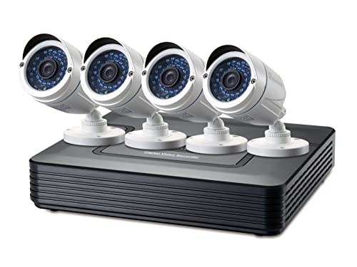 Levelone Cctv Dsk-8001, Kit Di Sorveglianza A 8 Canali Fix Out H.264 Ir 4 X Cam Con