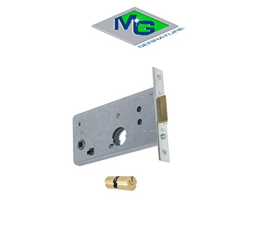 Mg Einsteckschloss Art. 317700 Eintrag 70, 2 Überwürfe Und Riegel, Messingbolzen, Griff Quadratisch Mm 8