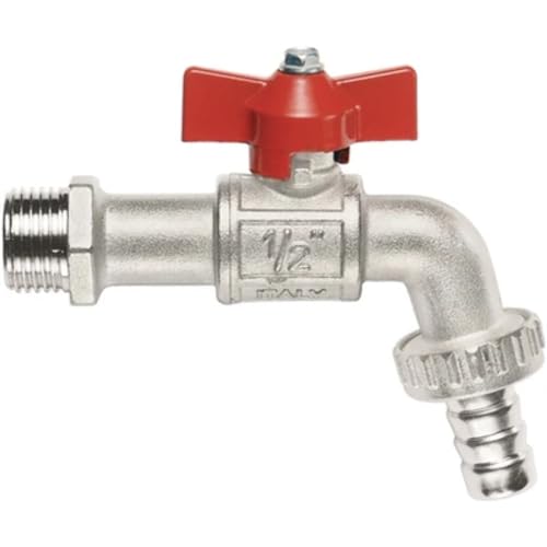 Rubinetto A Sfera Con Portagomma A Farfalla 3/8" Dn 10