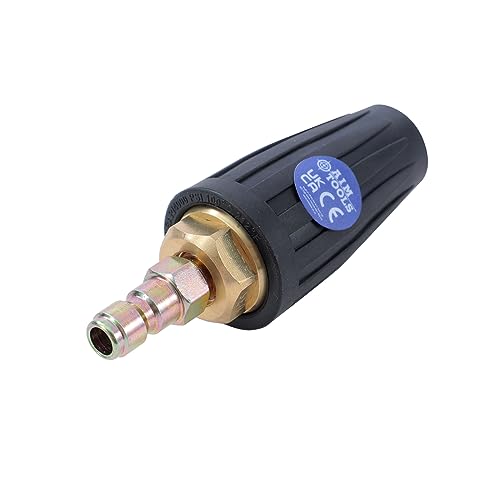 Aim Tools Ugello Turbo Rotante Per Idropulitrice In Ottone Massiccio 3000 Psi 3,5Gpm 035 Con Attacco Rapido De 1/4", Accessorio Per Pistola Per Idropu
