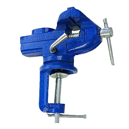 Katsu Mini Morsa Da Tavolo Con Incudine, 60Mm Robusto Morsa Da Banco Morsetto Con Base Girevole 360° Per Falegnameria Carpenteria Strumento Di Riparaz