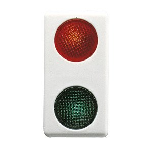 Doppel-Kontrolleuchte Rot/Gruen 230V-Wt